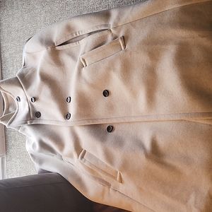 Double Breasted Cloak Sleeve Overcoat